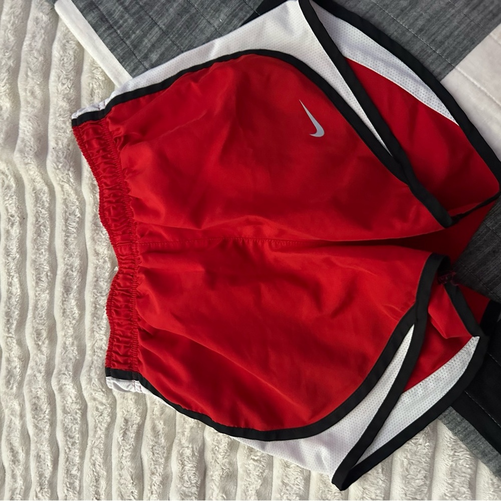 Nike Red and Black Sports Shorts